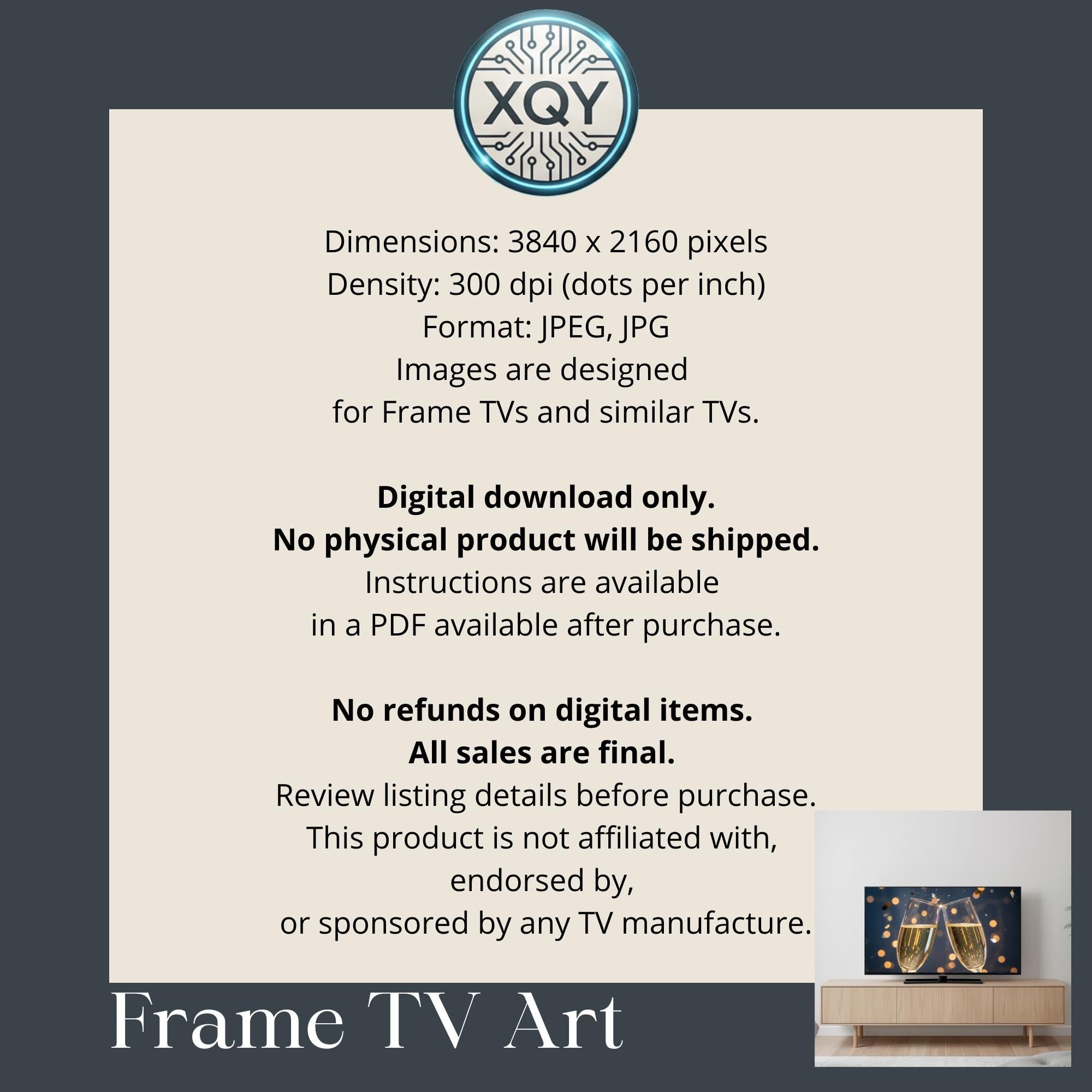 Victorian Christmas Gingerbread House Frame TV Art (Digital Download)