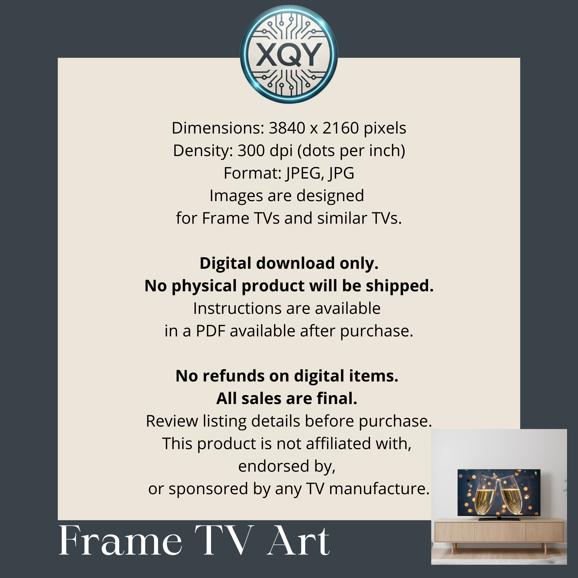 Santa Sleigh Full Moon Wall Art, Christmas Eve Silhouette Over Snowy Village Rooftops, Night Sky Winter Scene, 4K 16:9 Download